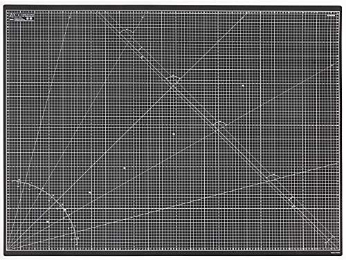 Elan A0 Cutting Mat Black and Taupe, 5-Ply Hobby Board for Crafts 120X90 CM, Extra Large Self Healing Cutting Mat A0, Extra Large Craft Board Black