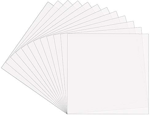 12Pcs 7mil Blank Stencil Sheets, 12 x 12 inch Mylar Template Stencil Material for Cricut & Silhouette Machines