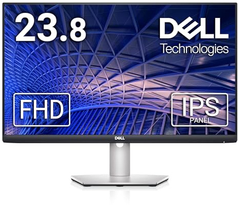Dell S2421HS 23.8-inch Full HD 1920 x 1080 75Hz Monitor, 4MS Grey-to-Grey Response Time (Extreme Mode), 16.7 Million Colors, Platinum Silver