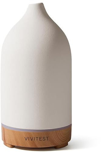 VIVITEST Stone Diffuser,200ML Diffusers for Home,Ultrasonic Aromatherapy Essential Oil Diffuser