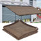 Toldos para Patio,Solar Sombra Paño,Ojales Cubierta de Parasol,Red de Sombra Al Aire Libre,Tela de Sombra,Malla Sombreadora Jardin,Mallas de Sombreo con Ojales (marrón3*4)