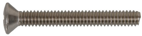 The Hillman Group 44133 1/4-20 x 2-1/2-Inch Oval Head Phillips Machine Screw, Stainless Steel, 10-Pack