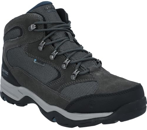 Hi-Tec Men's Storm Wp Hiking Boots, Grey Charcoal Grey Majolica Blue 52, 13 UK