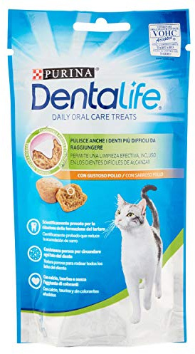 Dentalife Purina Daily Oral Care, collation Dentaire pour Chats saveur Poulet 40 g