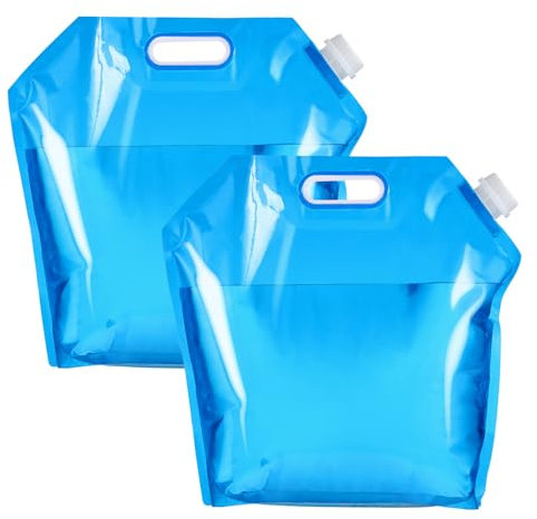 BESPORTBLE Wassersack Camping 10L Faltkanister Wassersack für Wandern Reise Outdoor 2 STÜCKE