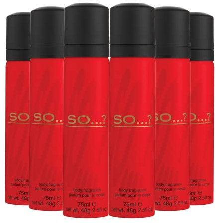So…? Body Fragrance Spray Bundle 75ml (Pack of 6)