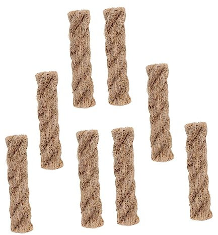 KOMBIUDA 8pcs Hemp Fire Lighter Ropes Flammable Ropes for Hiking Camping Survival