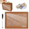 Spardose aus Holz, Wiederverwendbare Spardose, Sparschwein mit Marker, Sparbox mit Zahlen ankreuzen, mit Acrylplatten, für Hilft Erwachsene und Kindern Die Gewohnheit Zum Sparen (10000€)
