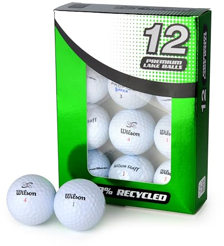 Second Chance Recycled Lake Golf Balls, Used - 12 Pack - Grade A for Wilson Lakeballs