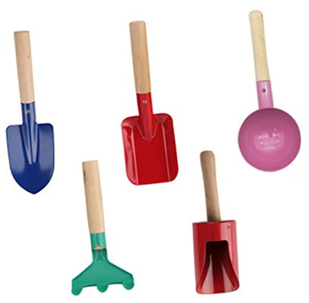 KICHOUSE 5 Teiliges Gartenwerkzeug Set Praktisches Gartenspielzeug Für Mit Schaufel Harke Und Pflanzwerkzeugen Zum Umpflanzen Und Gärtnern Im Freien