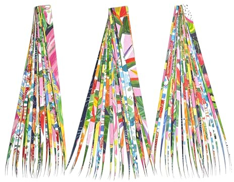 Paper Strips Multi Size Pack Includes 1, 3/4, and 1/2 Wide Triangle Shape Strips to Make Paper Beads (144-Strips-Multi)