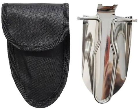 ALCXAZS Mini pala plegable multifuncional para acampar, hacer senderismo o pala. plegable multifuncional de ingeniero, Estilo 2