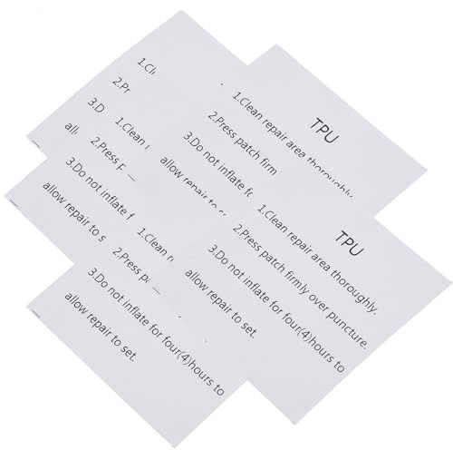 PAMINGONO Kit de Reparación para Colchones de Aire y Productos Inflables Cinta Adhesiva Autoadhesiva de Caucho 20 Parches de 5X5 CM para Piscinas Botes y Juguetes Inflables