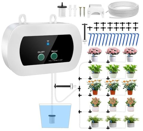 Ubric Sistema de riego automático para plantas Adecuado para invernadero interior balcón