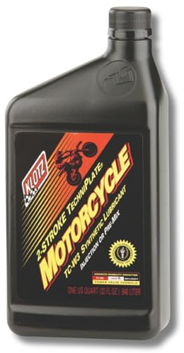 Klotz Motorcycle & Dirt Bike TechniPlate Synthetic Premix / Injector Oil Lubricant for 2-Stroke TC-W3 Engines – 1 Quart KL-302