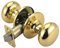 Design House 753269 Cambridge 2-Way Latch Passage Door Knob, Adjustable Backset, Polished Brass Finish