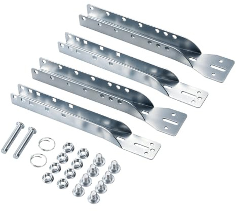 HOME MASTER HARDWARE 2 Stück Garagentor-Teile Verstärkungshalterung, verstellbare Garagentoröffnerhalterung, verzinkter Stahl