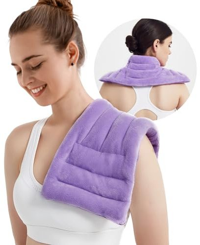 MEISENHOME Microwave Heating Pad for Pain Relief, 8 x 18 Purple