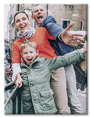 Foto su Tela personalizzata (40x30 cm) - Stampa su Tela Foto - Quadro personalizzato con foto - Quadri Canvas Idea Regalo - Massima Qualità di Stampa - Quadro Moderno Pronto da appendere