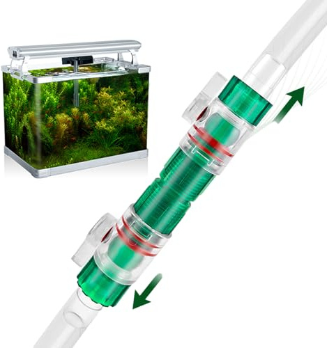 Besreey Conector de Manguera de Filtro de Acuario, Acuario de válvula de Grifo Doble,Válvula conectora de Manguera para pecera con Control de Agua | Conector de válvula de pecera de liberación rápida