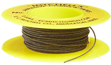 Mitchell slipmedel 52 runda slipsnålar, aluminiumoxid 150 korn 0,055 tum diameter x 50 fot