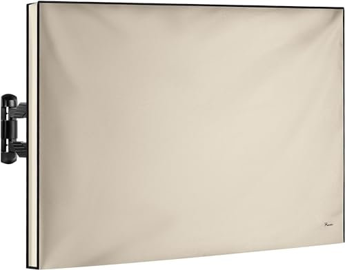 TV Abdeckung Outdoor 39 Zoll – Wetterfest Wasserdicht Staubdicht – Schutzhülle für Fernseher auf Terrasse, Balkon, Garten – UV-beständig – Robustes Oxford 600D