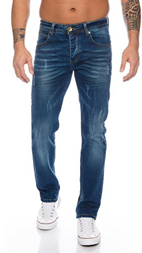Rock Creek Herren Jeans Deep Blue RC-2110 [W44 L36]