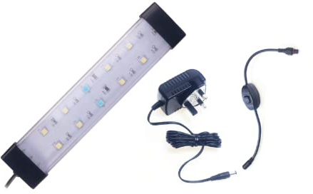 Interpet Eco-Max Led Bright Light, Plant Growth, Day & Night Mode, Blue & White LEDs, 20cm, for Aquariums up to 36Cm