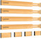 Lannvan 4 Piezas Separadores de Cajones, Separador Cajones Ajustable de Bambú, Organizador de Cajones de Cocina con Resorte para Cocina, Cómoda, Baño, Dormitorio, Oficina, 42.8-56.3 cm, Naturaleza