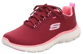 Skechers Damen Flex Appeal 5.0 Sneaker, burgunderfarben, 40 EU