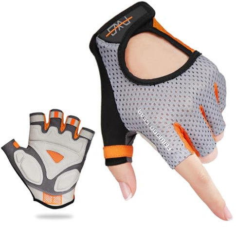FEIWOOD GEAR Breathable Cycling Gloves Anti-Slip Shock Absorbing Padded