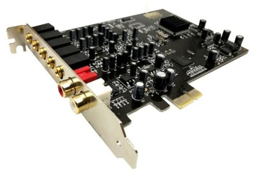 Sctecoau Scheda Audio 5.1 PCI Express PCI-e Interfaccia Doppia Uscita Integrata per PC XP/7/8/10