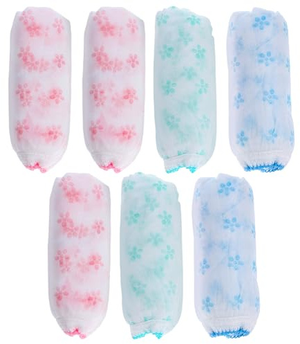 BESTonZON Braguitas Postparto Desechables 7piezas para Mujer Embarazada de Algodón y No Tejido, Transpirables y Elásticas, Ropa Interior de Maternidad Cómoda Costuras Color Aleatorio