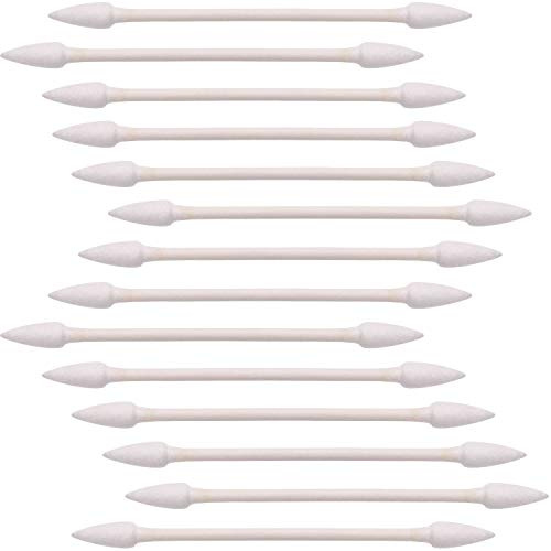 Pangda 400 Count Pointed Tip Cotton Swabs Double Tips Cotton Buds with Paper Stick for Household Cleaning Beauty Tools Personal Care Makeup