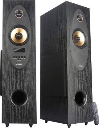 F&D Altoparlanti T35X Twin Tower (nero) | Altoparlante Bluetooth senza fili | Potenza di uscita potenziata dai bassi 80 W/microfono wireless/display a LED | BT 5.0/FM/USB/AUX | Altoparlante per TV,
