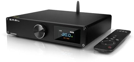 SMSL DO300 Full Balanced DAC- Coaxial/Optic/USB/l2S/AES/Bluetooth to RCA/XLR Digital-analog Converter DAC with ES9039MSPRO for Home Stereo Amplifier/PC/CD Player, HiFi MQA DAC Preamp with Remote