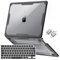 MOSISO Compatible with MacBook Air 13 inch Case 2025 2024 2023 2022 M4 M3 M2 A3240 A3113 A2681, Symmetric Geometric Heavy Duty Hard Shell TPU Bumper&Keyboard Skin&Type C for Mac 13.6 Case, Black