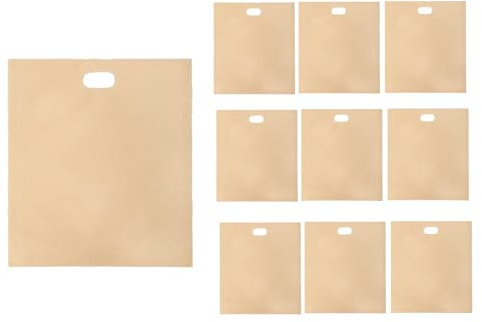 iFutniew Wiederverwendbare Toaster-Beutel, antihaftbeschichtet, geröstete Sandwichbeutel, Plastiktüte für Sandwiches, leicht zu öffnen, Toastie-Beutel, 10 Stück, B, einfache Installation, einfach zu