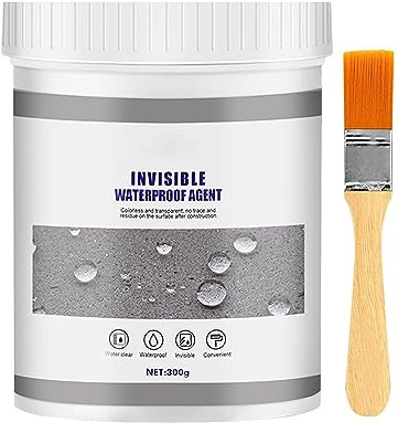 300g Invisible Waterproof Anti-Leaking Sealant Agent, Transparent Waterproof Coating Agent, Insulation Sealant, Trapping Repair Wall Mending Agent for Roof,Shower,Patio Sealer Outdoor, Indoor
