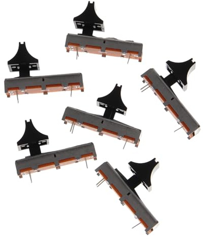 Sosoport Potenciómetro Deslizante de Repuesto 35mm B10k, 6 Piezas, Ajuste de Volumen Suave y Preciso para Mezcladores y Equipos de Sonido
