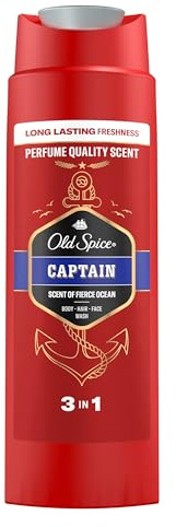 Old Spice Captain Shower Gel & Shampoo for Men, 400ml