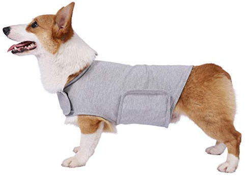 YUKOOL Abrigo de ansiedad para perros, chaleco ligero y calmante, chaqueta de ansiedad para perros, utilizada para terapia instantánea para exceso de emoción en rayos y fuegos artificiales para