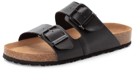 Tamaris Damen Pantoletten, Frauen Clogs, Pantoletten,modisch,klassisch,modern,Nieten,Schleifen,Strass-Steine,schwarz,braun,Rose,Black,37 EU