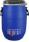 plasteo® 30 Liter Deckelfass, Kunststofffass, Weithalsfass mit Spannverschluss |Luftdicht Verschließbar| Stapelbar und Palettengerecht | Stabile Griffe | Futtertonne Universalfass | Gütezeichen (30L)