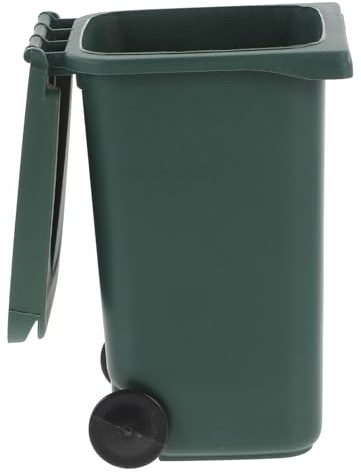 PLAFOPE Bote de Basura para Escritorio de Plástico con Tapa, Mini Cubo de Basura Compacto Adecuado para Almacenar Objetos en Oficina o Hogar