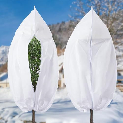 UieaMsio Housses De Protection Contre Le Gel Lot De 2 Housses De Protection pour Plantes Protection Hivernale pour Plantes en Pot Housse Hivernage Plante Adaptée Aux Plantes De Jardin d'hiver