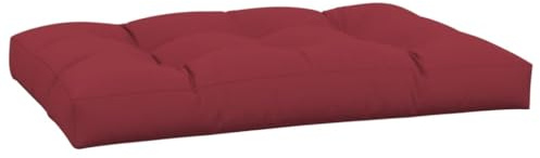 vidaXL Cojín para Muebles de palets Tela Rojo Tinto 120x80x12 cm