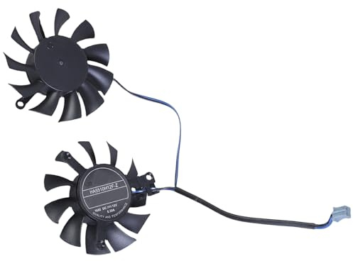 QUEENYARD 1 paio HA5510H12FZ 12V 0.3A Scheda grafica di raffreddamento VGA Ventola di raffreddamento 2Pin per GTX1650 LPOCV1