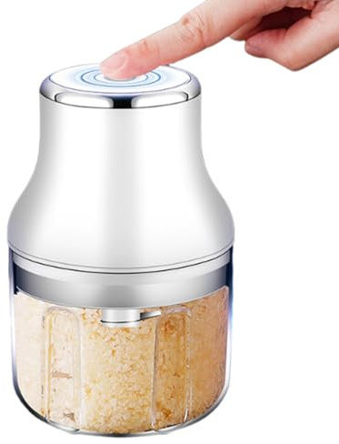 Tritacarne per aglio elettrico - Taglierina ricaricabile | Tritatutto Cipolle Elettrico 250 ml | Per Cucina Casa Ristorante Preparazione Carne Formaggio Patate