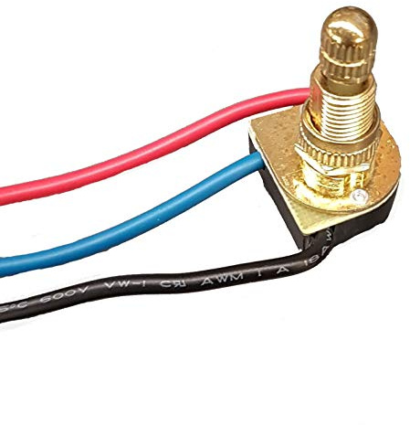B&P Lamp 3-Way, 4 Position, 2 Circuit Rotary Switch with Removable Knob